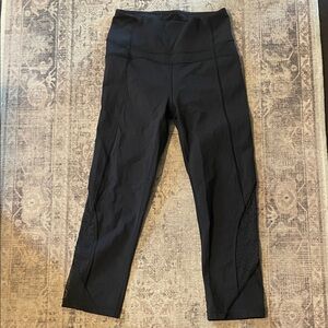 lululemon athletica Black Cropped Pants